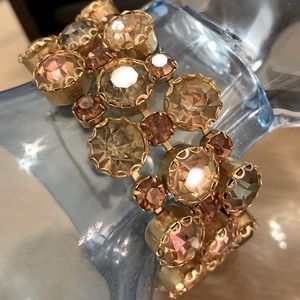 Amazing Vintage Rainbow Mystic Rhinestone Bracelet